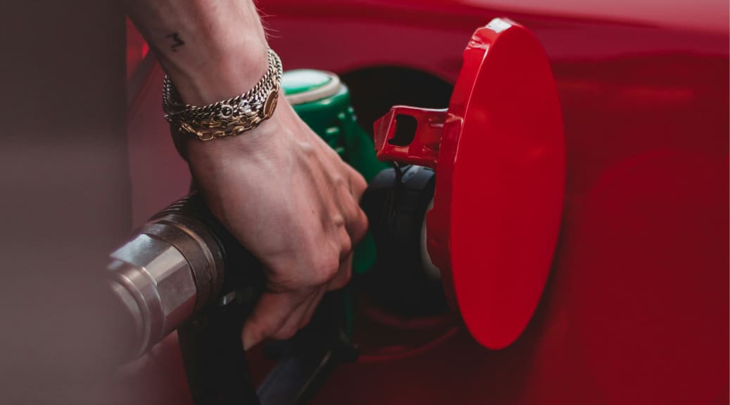 filling car with diesel