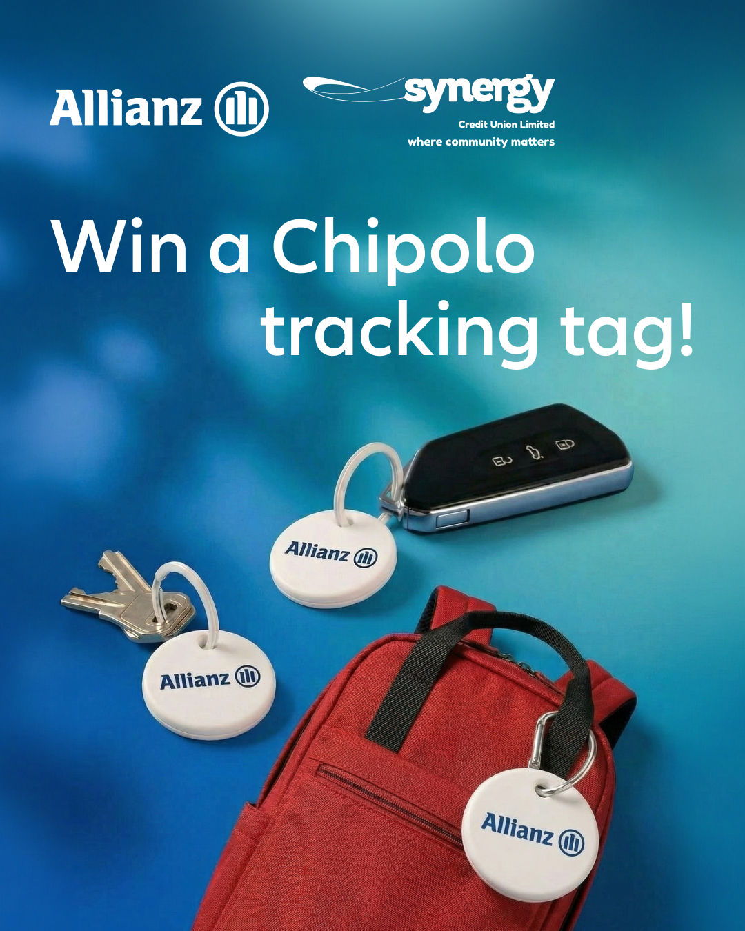Synergy Credit Union chipolo competition poster
