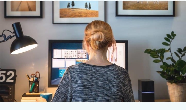 Working house cartoon image