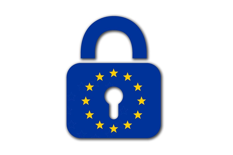 a cartoon image of a blue lock with yellow stars