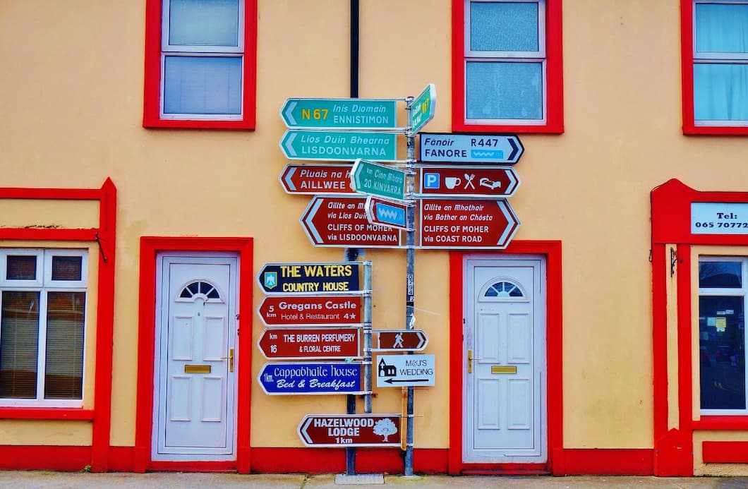 Irish signposts