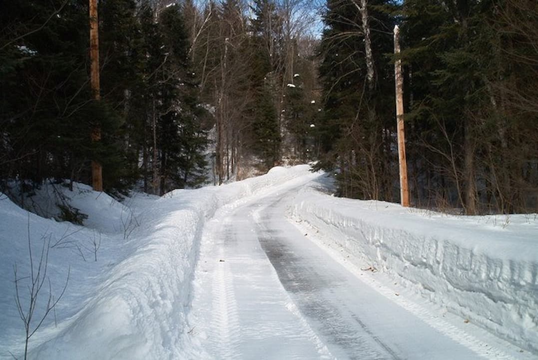 Road of snow