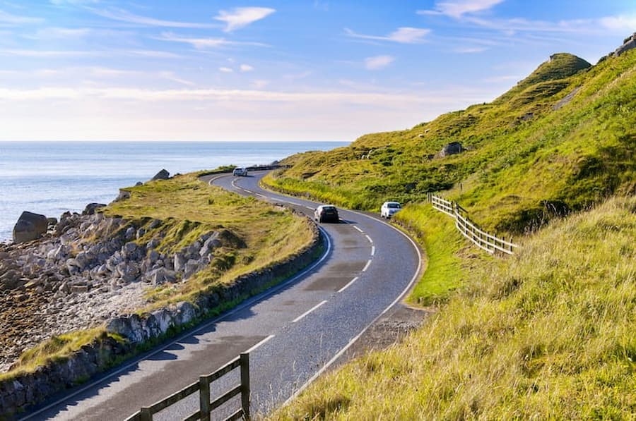 road leading up North