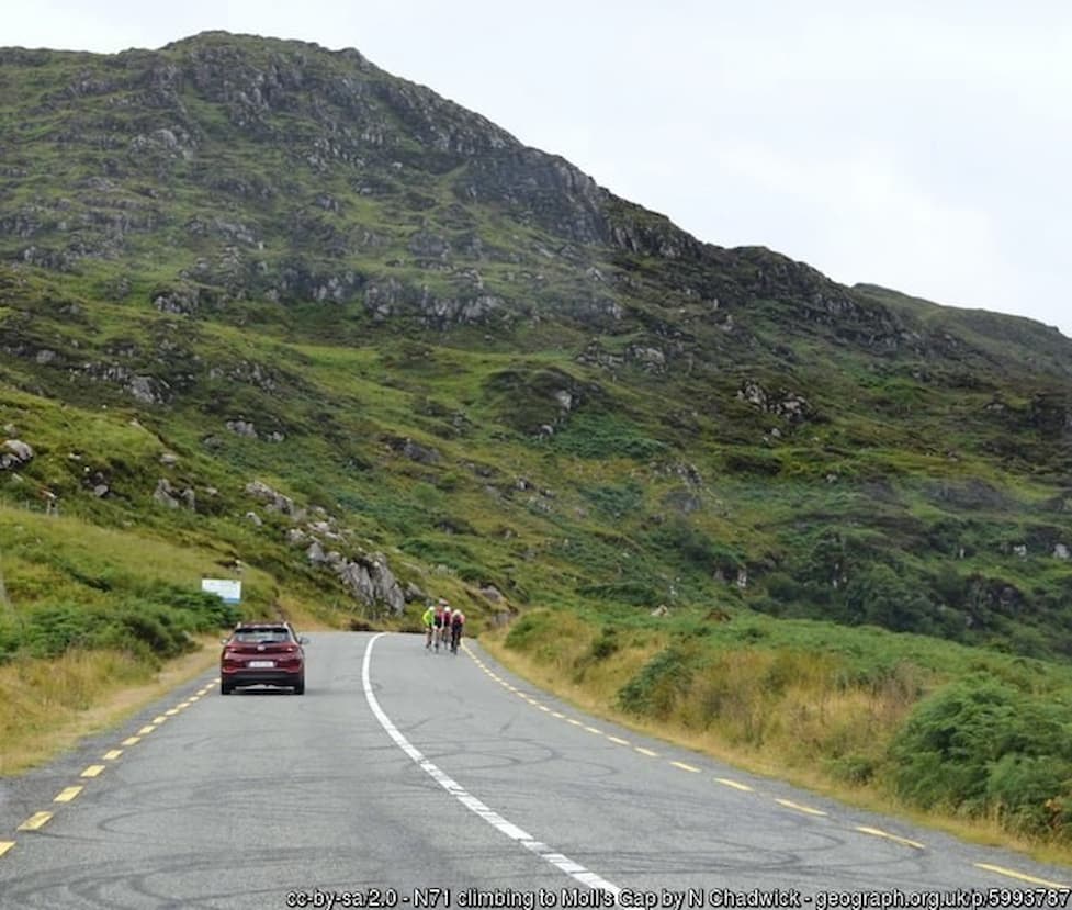 entering mountains and meeting cyclists