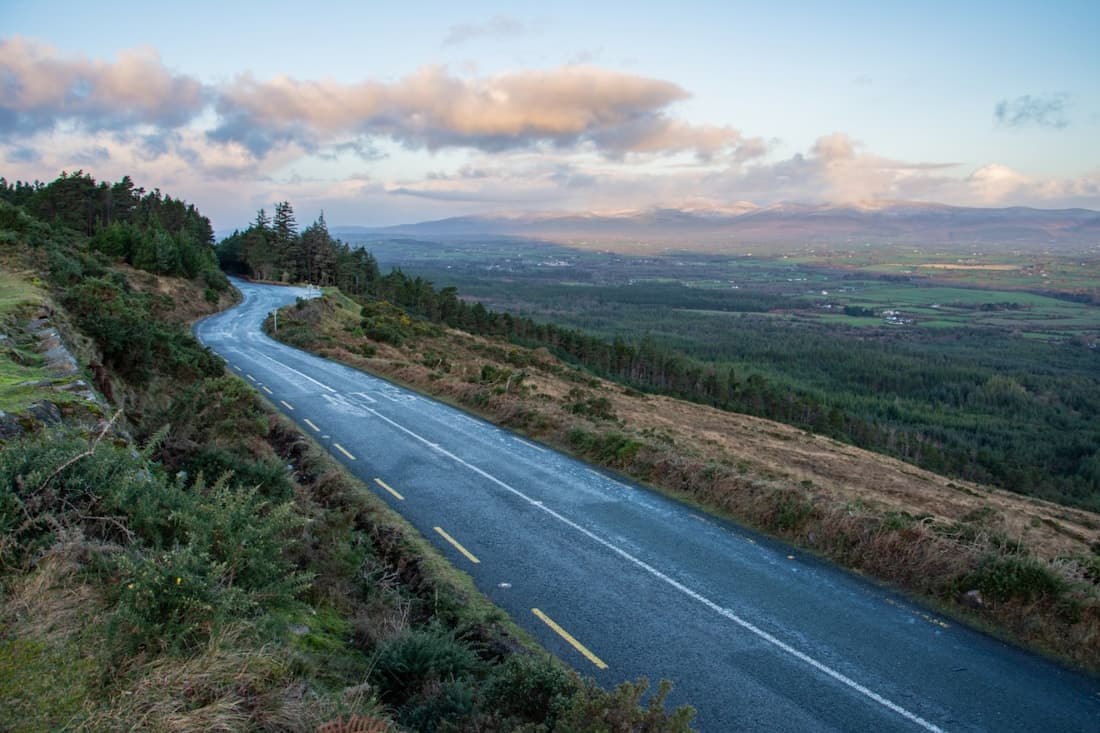 empty road on an early morning
