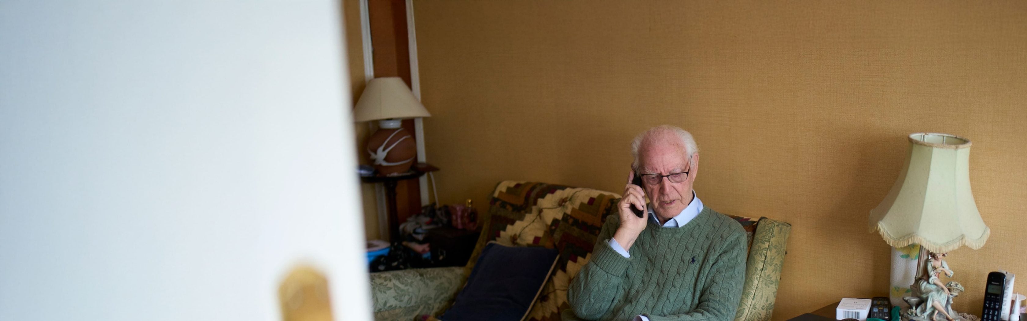 Man placing a phone call