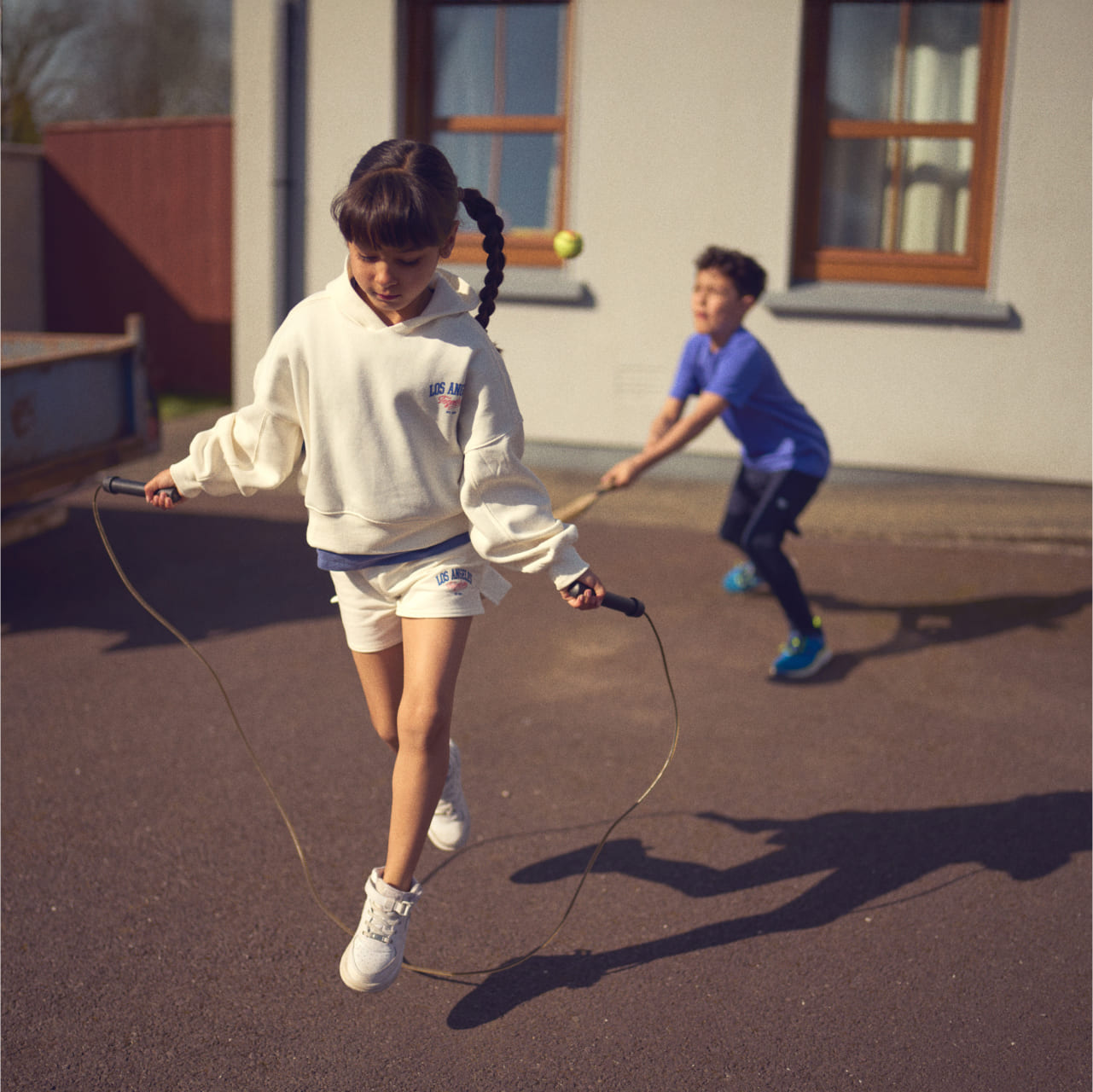 Children playing at home 